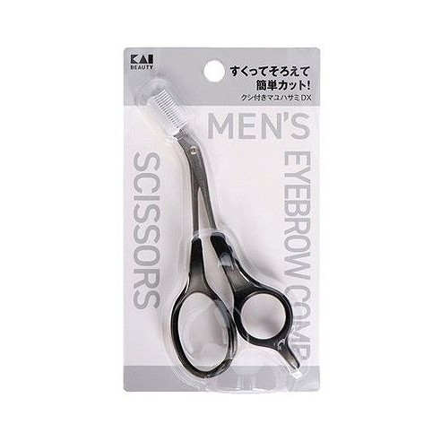 【単品5個セット】 KQ1836 クシ付きマユハサミDX 貝印(代引不可)【送料無料】