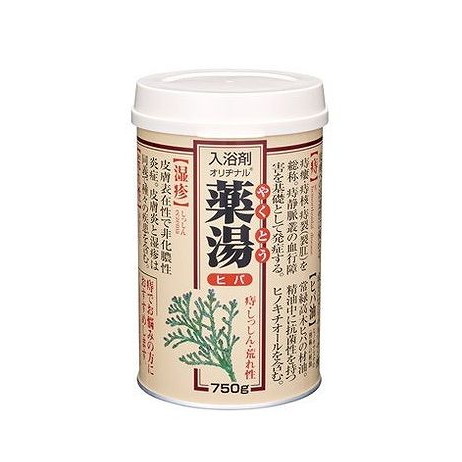 【単品4個セット】 オリヂナル薬湯 ヒバ 750G オリヂナル(代引不可)【ポイント10倍】【送料無料】