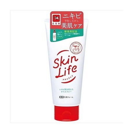 【単品20個セット】 スキンライフ 薬用洗顔フォーム・130g 牛乳石鹸共進社(代引不可)【ポイント10倍】【送料無料】