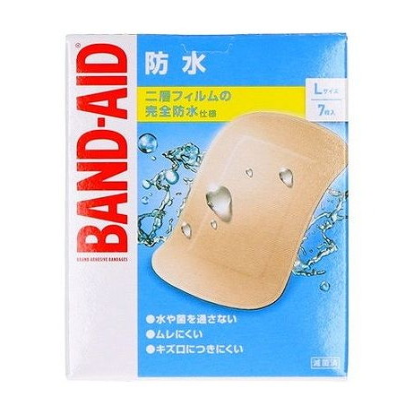 【単品15個セット】 バンドエイド 防水 Lサイズ 7枚 JNTLコンシューマーヘルス(代引不可)【ポイント10倍】【送料無料】