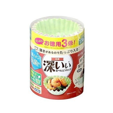 【単品8個セット】 お徳用3倍深いぃおべんとうカップ深型M4色174枚入 東洋アルミエコープロダクツ(代引不可)【ポイント10倍】【送料無料】