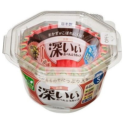 【単品20個セット】 深いぃおべんとうカップ深型S4色66枚入 東洋アルミエコープロダクツ(代引不可)【ポイント10倍】【送料無料】