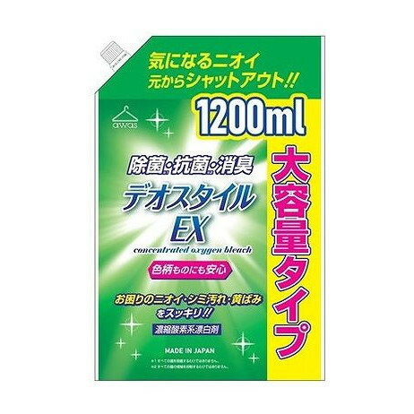 【単品10個セット】 濃縮酸素系漂白剤デオスタイルEX詰替用 ロケット石鹸(代引不可)【ポイント10倍】【送料無料】 4,687円