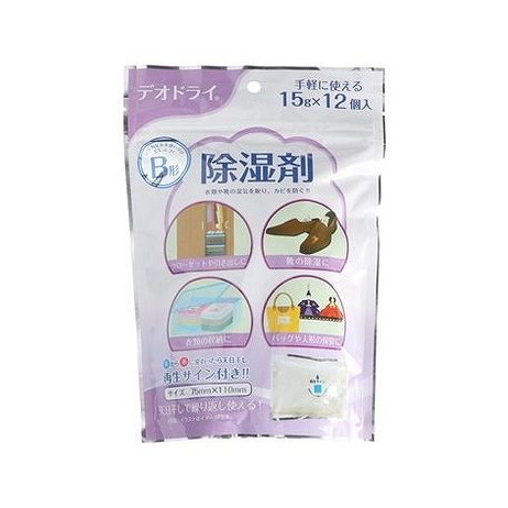 【単品16個セット】 デオドライ除湿剤15G&times;12包 豊田化工(代引不可)【ポイント10倍】【送料無料】｜リコメン堂