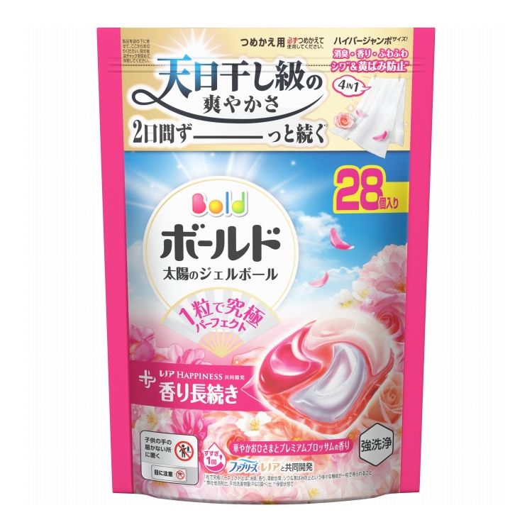 【単品8個セット】 ボールド ジェルボール4D華やかプレミアムブロッサムの香りつめかえハイパージャンボサイズ 洗濯 大容量 P&Gジャパン(代引不可)【ポイント10倍】【送料無料】
