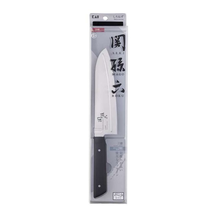 【単品6個セット】 関孫六 しろねず 三徳165mm 貝印(代引不可)【ポイント10倍】【送料無料】|リコメン堂
