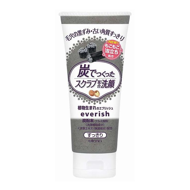 【単品16個セット】 ウテナ エブリッシュ 炭スクラブ洗顔(代引不可)【ポイント10倍】【送料無料】
