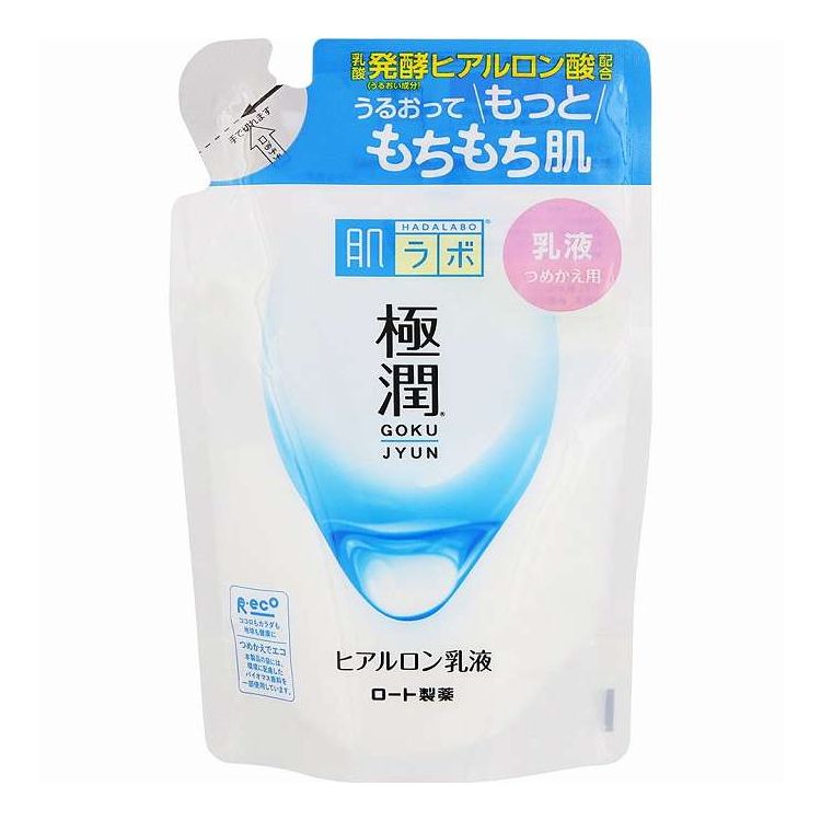 【単品13個セット】 ロート製薬 肌研(ハダラボ) 極潤ヒアルロン乳液 つめかえ用 140ml 基礎化粧品 乳液 ミルク(代引不可)【ポイント10倍】【送料無料】｜リコメン堂