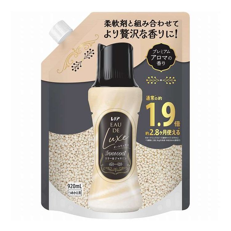 【単品7個セット】 P&Gジャパン レノアオードリュクスアロマジュエルイノセントリリー&ジャスミンの香りつめかえ用特大サイズ 920mL(代引不可)【ポイント10倍】【送料無料】