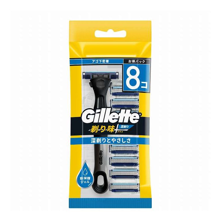 【単品10個セット】 P&Gジャパン ジレット剃り味+プラス深剃り7Bホルダー付(代引不可)【ポイント10倍】【送料無料】