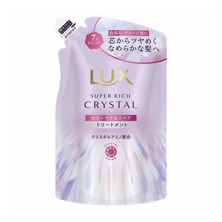 【単品14個セット】 ユニリーバ・ジャパン ラックス スーパーリッチクリスタル カラーケア&リペア トリートメント つめかえ用 300G(代引不可)【ポイント10倍】【送料無料】｜リコメン堂
