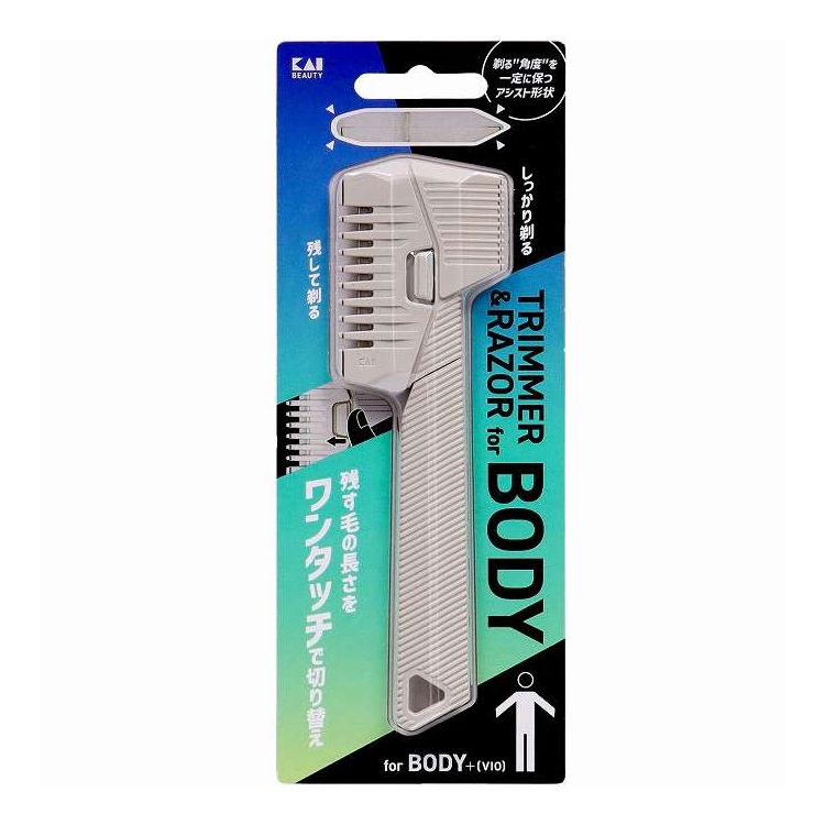 【単品12個セット】 貝印 ボディヘアトリマー&レザー(代引不可)【ポイント10倍】【送料無料】