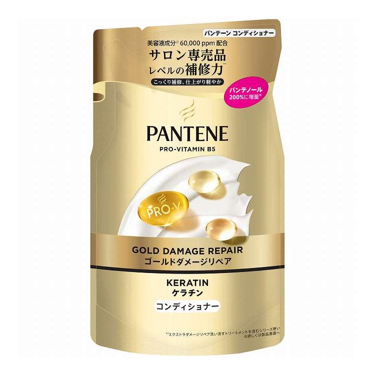 【単品15個セット】 P&Gジャパン パンテーンゴールドダメージリペアコンディショナーつめかえ 260G(代引不可)【ポイント10倍】【送料無料】