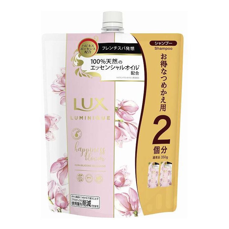 【単品20個セット】 ユニリーバ・ジャパン ラックス ルミニーク ハピネスブルーム シャンプー つめかえ用 700G(代引不可)【ポイント10倍】【送料無料】