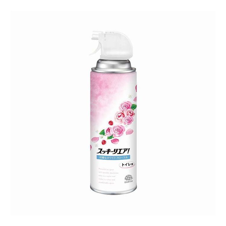 【単品20個セット】 アース製薬 スッキーリエアトイレ用可憐なホワイトフローラル 350mL(代引不可)【ポイント10倍】【送料無料】
