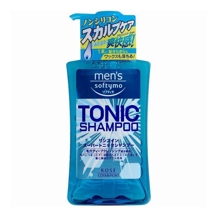 【単品9個セット】 メンズ ソフティモ リンスイン スーパートニックシャンプー 550ml(代引不可)【ポイント10倍】【送料無料】