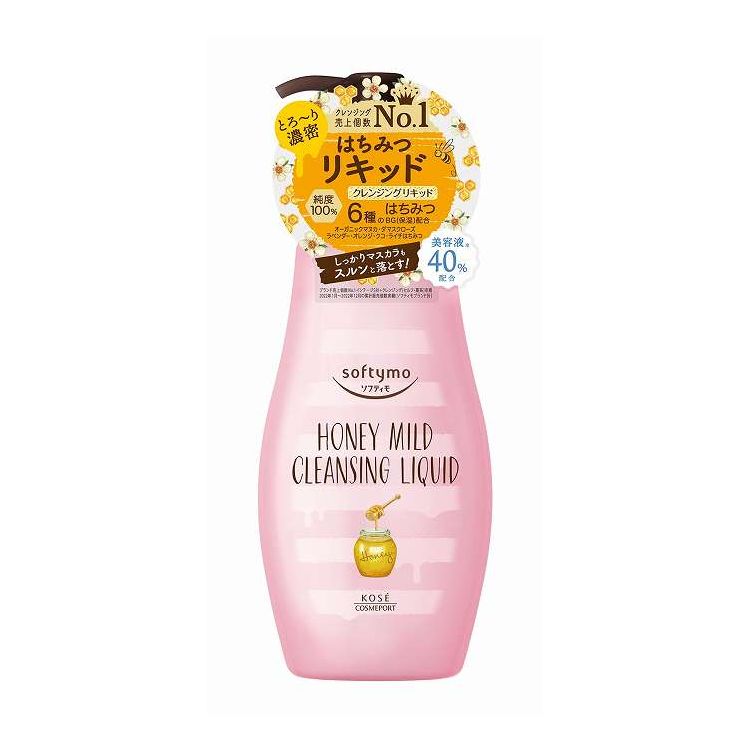 【単品11個セット】 コーセーコスメポート ソフティモ クレンジングリキッド ハニーマイルド 化粧品 230ml(代引不可)【ポイント10倍】【送料無料】