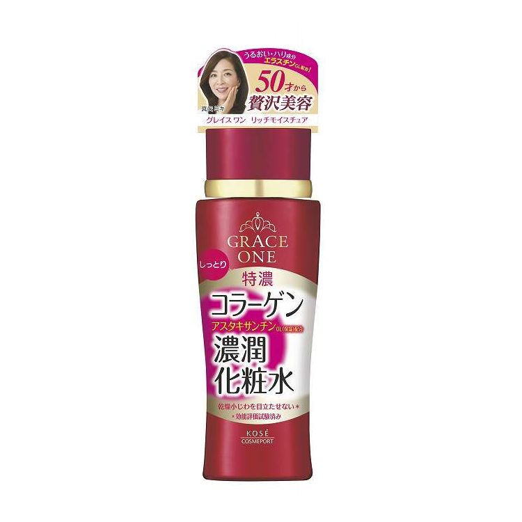 【単品18個セット】 コーセーコスメポート グレイスワンディープモイスチュアローションしっとり 180ml(代引不可)【ポイント10倍】【送料無料】｜リコメン堂