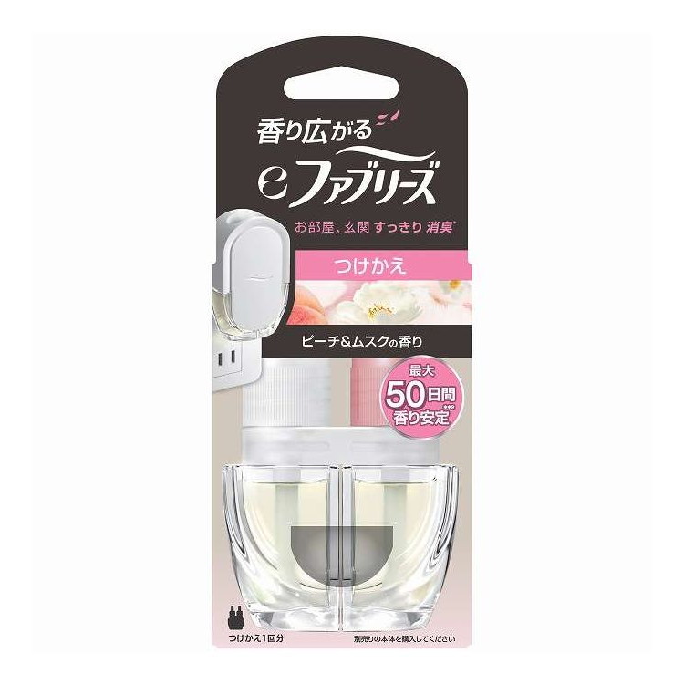【単品11個セット】 eファブリーズ ピーチ&ムスクの香り替 P&G 26ml(代引不可)【ポイント10倍】【送料無料】