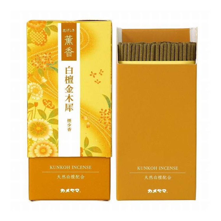 【単品20個セット】 花げしき 薫香 ミニ 白檀金木犀 カメヤマ 50g(代引不可)【ポイント10倍】【送料無料】