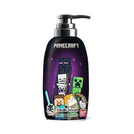 【単品10個セット】 黒いZENBUWASH MINECRAFT バンダイ 250mL(代引不可)【ポイント10倍】【送料無料】