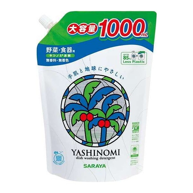 【単品14個セット】 ヤシノミ洗剤 野菜・食器用 詰替用 サラヤ 1000mL(代引不可)【ポイント10倍】【送料無料】