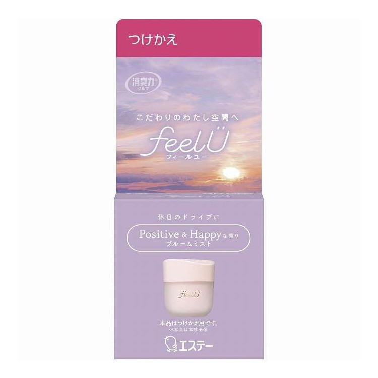 【単品20個セット】 消臭力 クルマ用 FEELU ゲルタイプ つけかえ ブルームミスト エステー 90G(代引不可)【ポイント10倍】【送料無料】