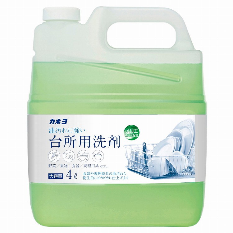 【単品11個セット】 台所用洗剤 4L カネヨ石鹸(代引不可)【送料無料】|リコメン堂
