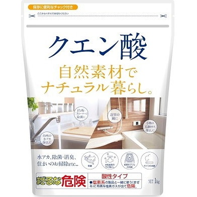 【単品14個セット】 ナチュラル暮らしクエン酸 1kg カネヨ石鹸(代引不可)【送料無料】|リコメン堂