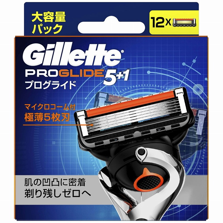 【単品4個セット】 プログライドマニュアル替刃12B P&GJプレミアム(ジレット)(代引不可)【送料無料】｜リコメン堂