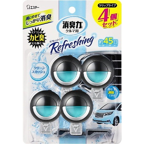【単品15個セット】クルマの消臭力クリップタイプ4PCS12.8ML エステー(代引不可)【送料無料】 9,750円