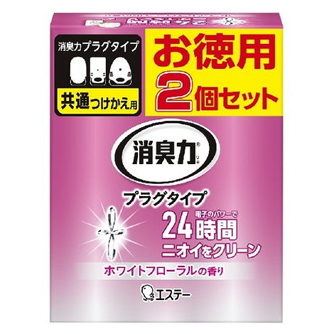 【単品11個セット】消臭力プラグタイプつけかえ2個Wローラル 40ML エステー(代引不可)【送料無料】
