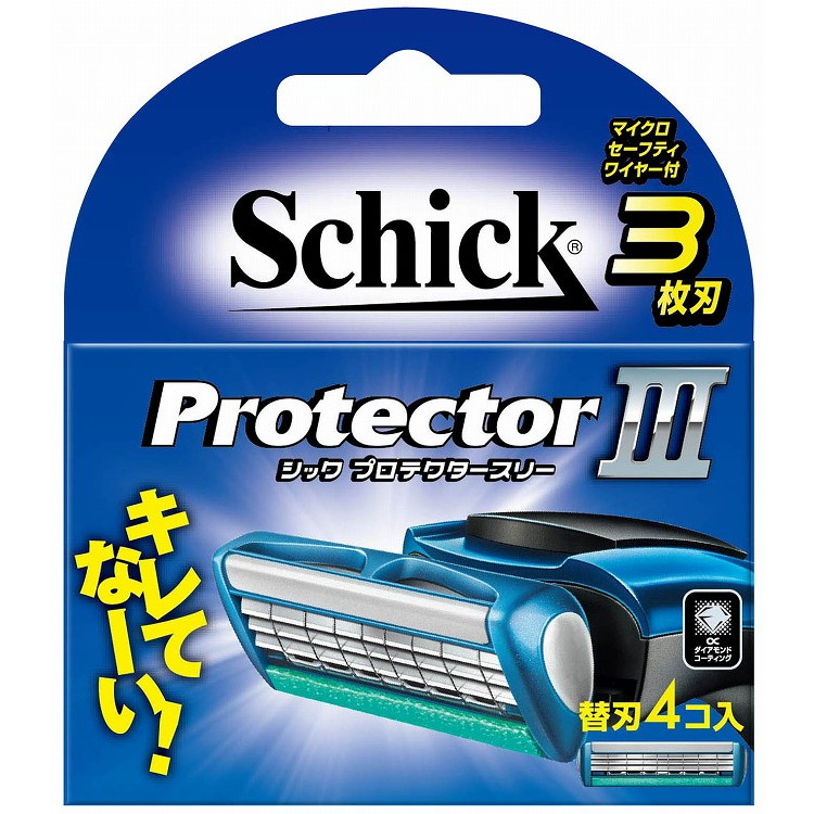 【単品10個セット】プロテクタースリー替刃 4個入 シック・ジャパン(代引不可)【送料無料】|リコメン堂