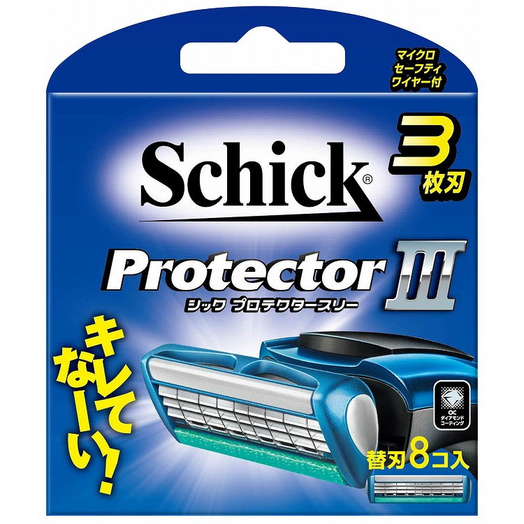 【単品16個セット】プロテクタースリー替刃 8個入 シック・ジャパン(代引不可)【送料無料】｜リコメン堂