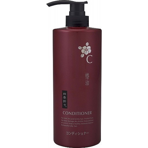 【単品12個セット】四季折々 椿油コンディショナー 熊野油脂(代引不可)【送料無料】 6,585円