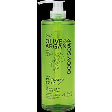 【単品10個セット】ディブ オリーブ&アルガン ボディソープ 本体 800ml 熊野油脂(代引不可)【送料無料】