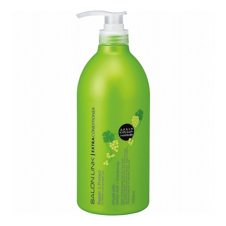 【単品14個セット】サロンリンク エクストラ コンディショナー シャルドネの香り 熊野油脂 1000mL(代引不可)【ポイント10倍】【送料無料】