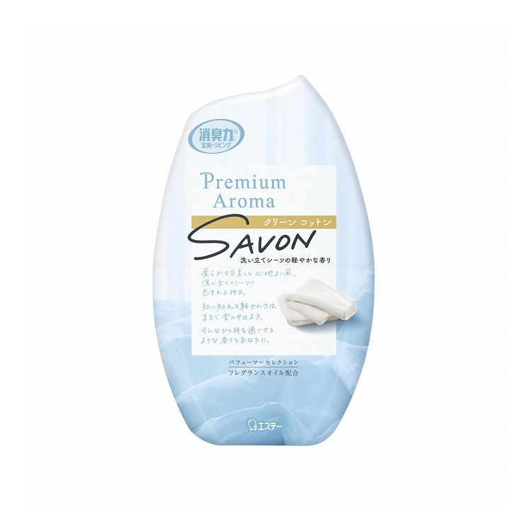 【単品20個セット】お部屋の消臭力 Premium Aroma クリーンコットン エステー 400mL(代引不可)【ポイント10倍】【送料無料】|リコメン堂