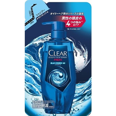 【単品8個セット】クリア ブルーエナジー 4x スカルプシャンプー つめかえ用 280g ユニリーバ・ジャパン(代引不可)【送料無料】