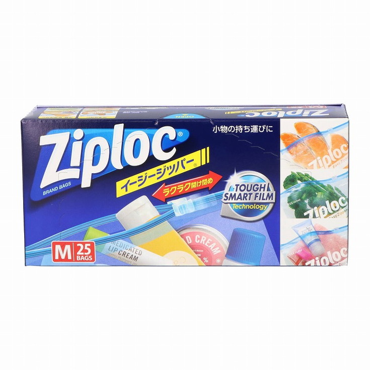 【単品11個セット】ジップロックイージージッパーM大容量品25枚入 旭化成ホームプロダクツ(株)(代引不可)【送料無料】｜リコメン堂