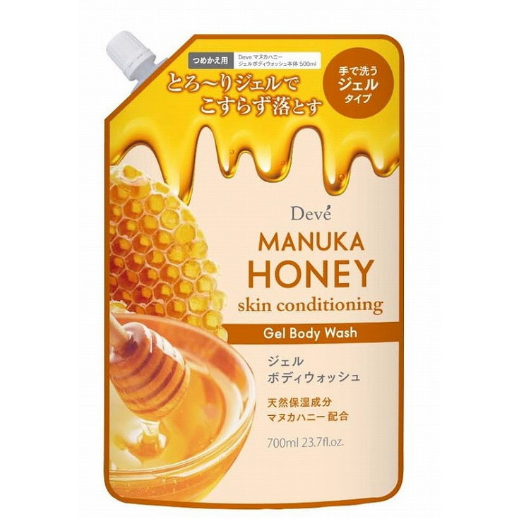 【単品18個セット】ディブ マヌカハニー ジェルボディウォッシュ 詰替 熊野油脂【送料無料】