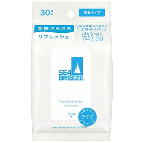 【単品15個セット】シーブリーズ フェイス&ボディシート N 無香料 ファイントゥデイ(代引不可)【送料無料】 8,578円