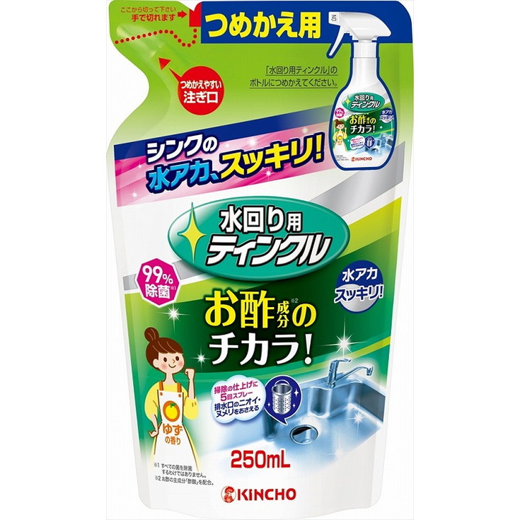 【単品18個セット】水回り用ティンクル 防臭プラスV つめかえ用 250ML 大日本除虫菊(代引不可)【送料無料】