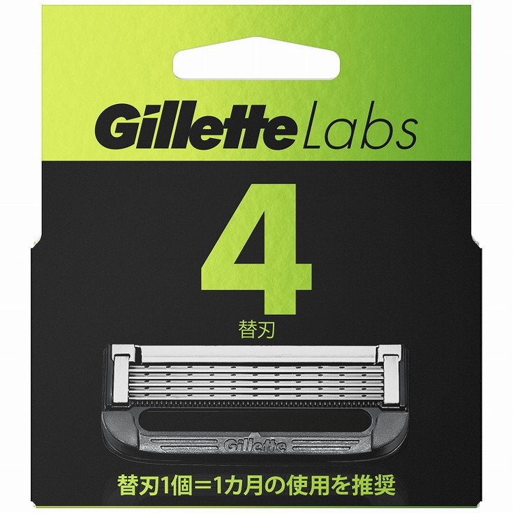 【単品18個セット】ジレットラボ角質除去バー搭載替刃4B P&GJプレミアム(ジレット)(代引不可)【送料無料】|リコメン堂