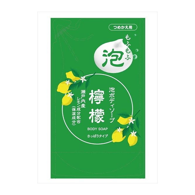 【単品14個セット】 泡ボディソープレモン詰替用480ML ロケット石鹸株式会社(代引不可)【送料無料】
