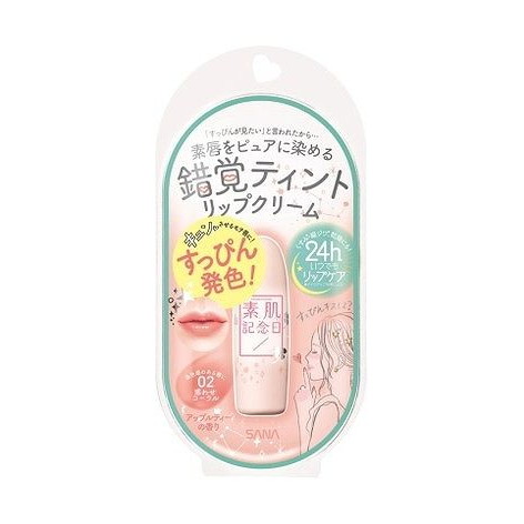 【単品18個セット】 素肌記念日フェイクヌードリップ02 コーラル 常盤薬品工業株式会社(代引不可)【送料無料】