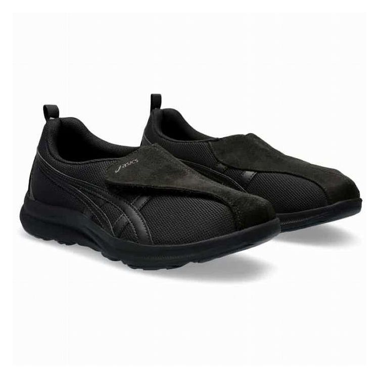 asics アシックス LIFEWALKER W018 22.5cm BLACK/K アシックスウォーキングシューズ アウトドア ウォーキング お出かけ用 散歩 旅行 運動靴 陸上競技 短距離(代引不可)【送料無料】