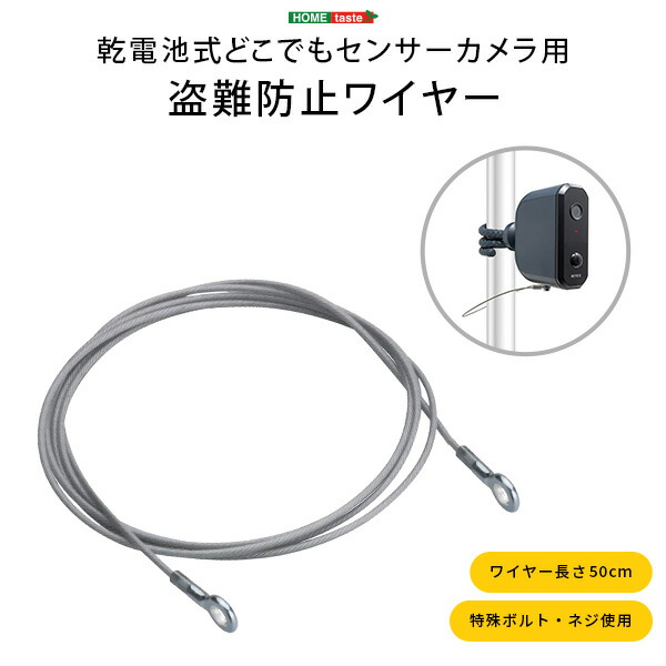 楽天市場】乾電池式どこでもセンサーカメラ用 盗難防止ワイヤー