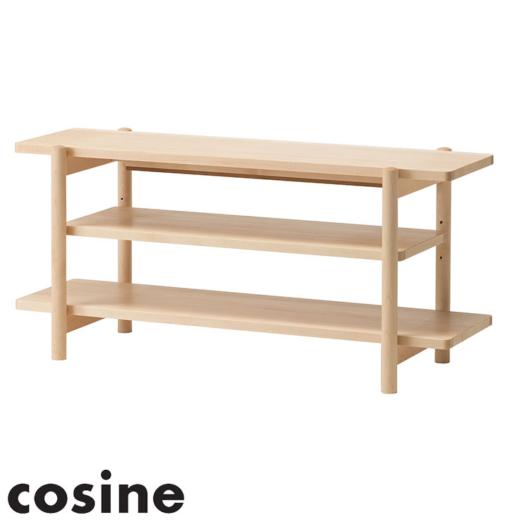 【cosine TVボード メープル】 幅105cm LS-01NM コサイン 日本製 旭川家具 収納 収納ラック オープンラック ローボード(代引不可)【送料無料】｜リコメン堂