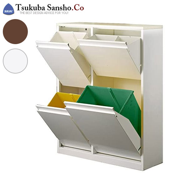 筑波産商　ダストボックス　４種類分別 (18L×4個)　スチール製 筑波産商 ダストボックス 4種類分別 (18L×4個) スチール製